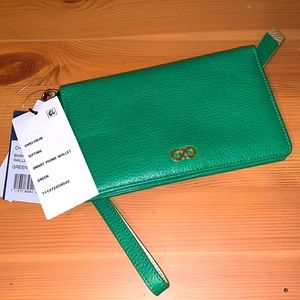 COPY - Cole Haan green wallet with wrist strap